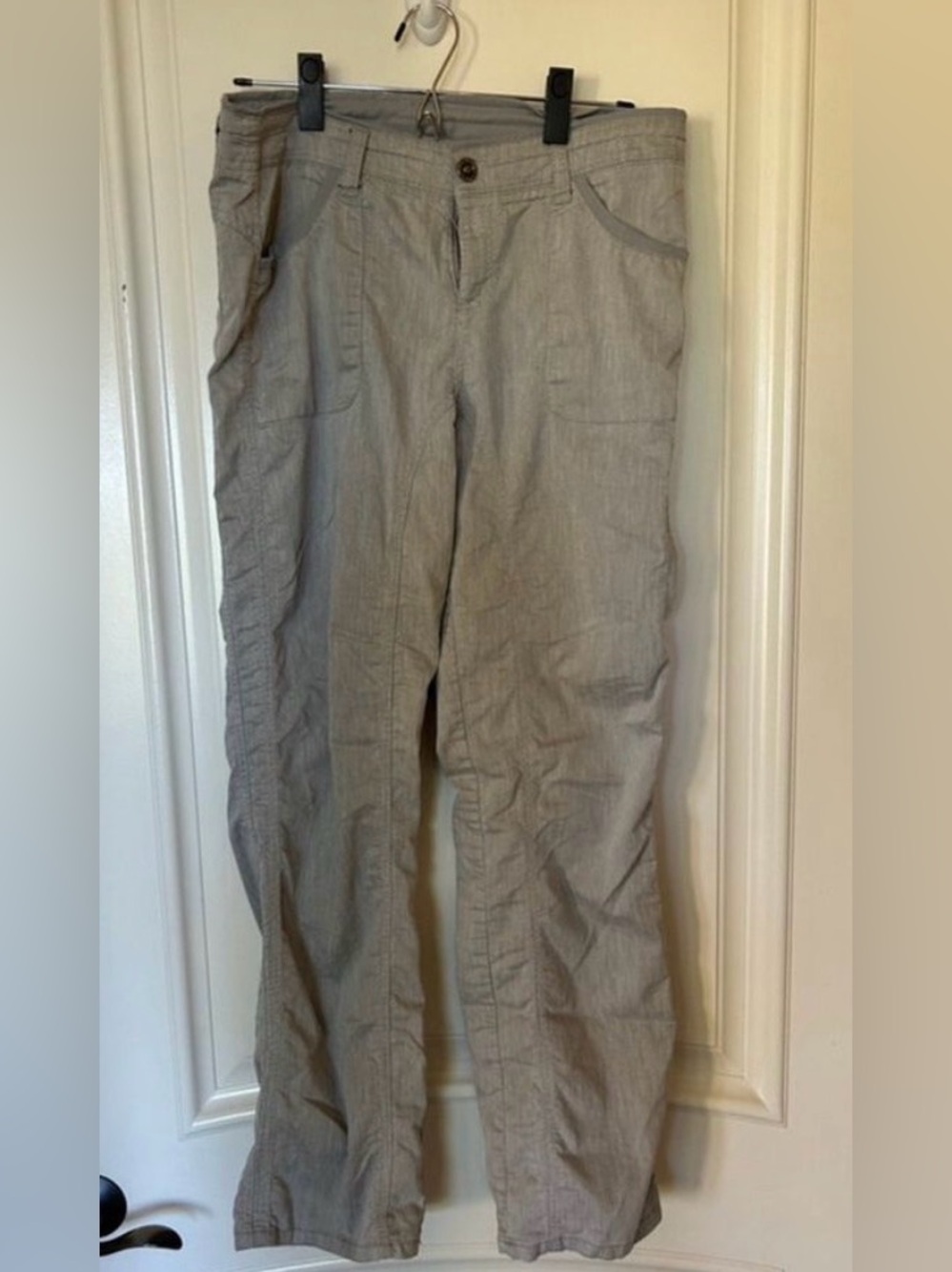 Women's KÜHL Light Grey Tan Trousers Size 10